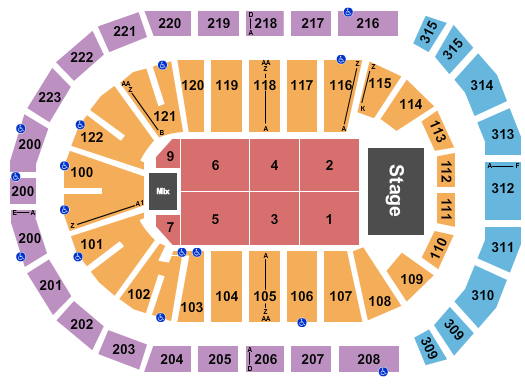 Gas South Arena Andrea Bocelli Seating Chart
